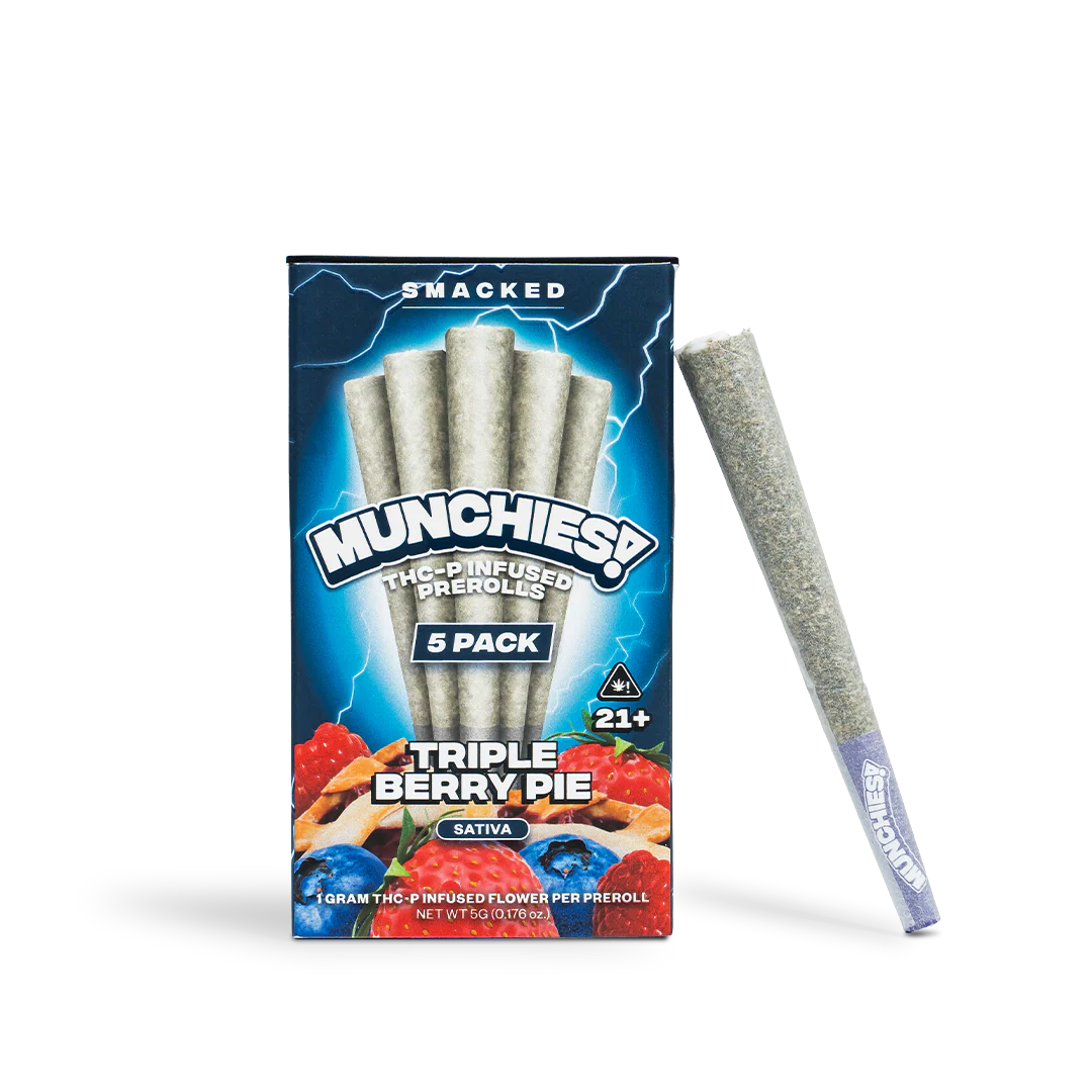 Munchies THC-P Infused 1G Pre-Rolls 5/pk / (S) Triple Berry Pie